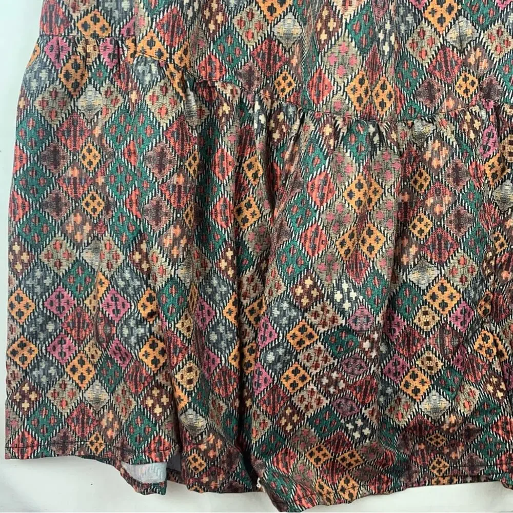 World Market women's small medium maxi dress printed boho multi color prairie - Picture 7 of 11